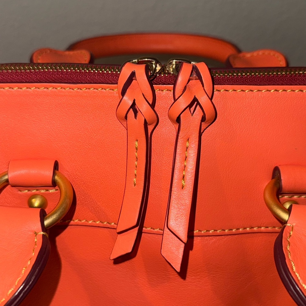 Dooney & Bourke Camden Salmon Florentine Italian Leather NWT RARE! HTF - Picture 8 of 15